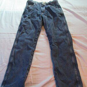 Mens Cabelas Lined Warm Denim Jeans Sz 30x30 Blue
